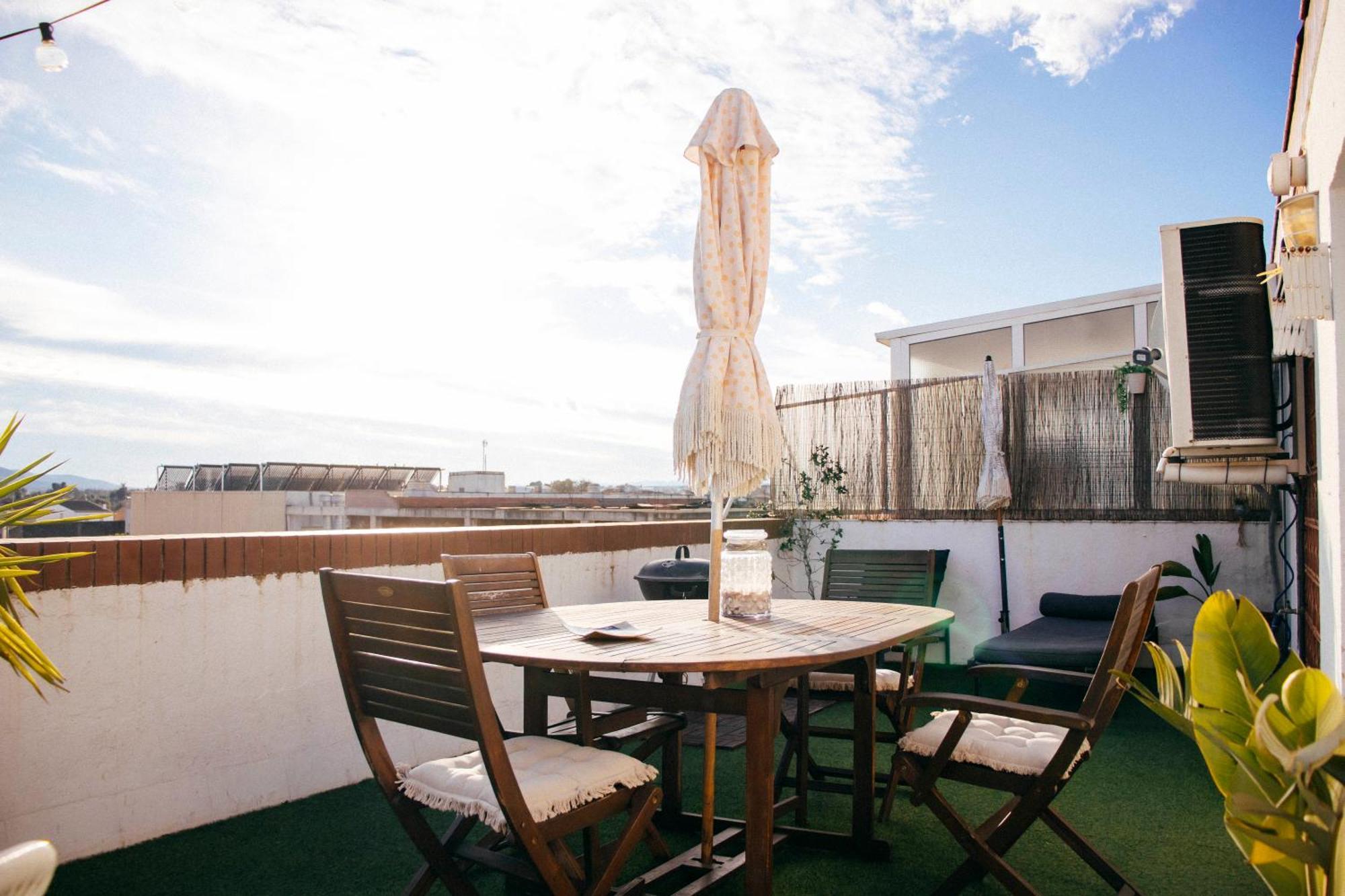 Apartamento Atico-Spa Santa Bárbara Exteriör bild